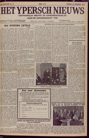 Het Ypersch nieuws (1929-1971) 1970-12-25