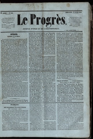Le Progrès (1841-1914) 1846-03-29