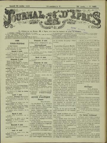 Journal d’Ypres (1874 - 1913) 1899-07-22