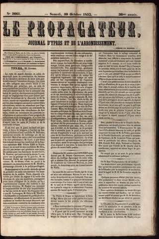 Le Propagateur (1818-1871) 1852-10-30