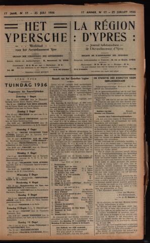 Het Ypersch nieuws (1929-1971) 1936-07-25