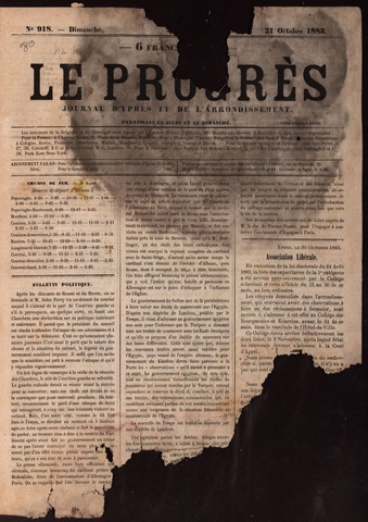 Le Progrès (1841-1914) 1883-10-21