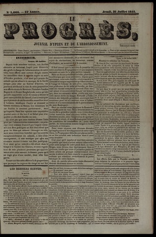 Le Progrès (1841-1914) 1851-07-31