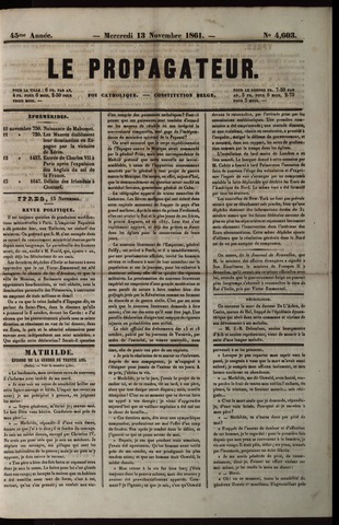 Le Propagateur (1818-1871) 1861-11-13