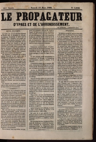 Le Propagateur (1818-1871) 1866-03-17
