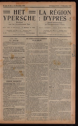 Het Ypersch nieuws (1929-1971) 1939-11-11