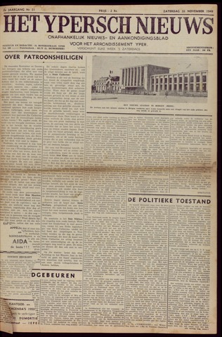 Het Ypersch nieuws (1929-1971) 1949-11-26