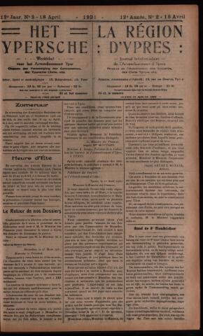 Het Ypersch nieuws (1929-1971) 1931-04-18