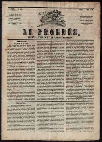 Le Progrès (1841-1914) 1842-04-14