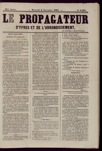Le Propagateur (1818-1871) 1867-11-06