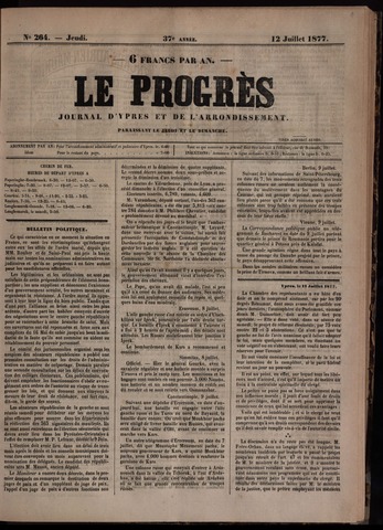 Le Progrès (1841-1914) 1877-07-12