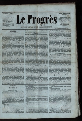 Le Progrès (1841-1914) 1845-08-07