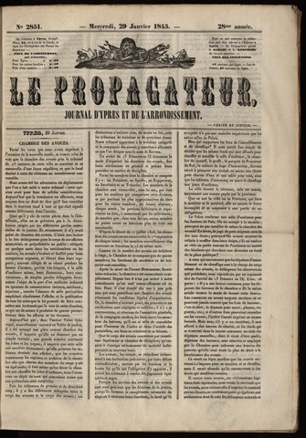 Le Propagateur (1818-1871) 1845-01-29