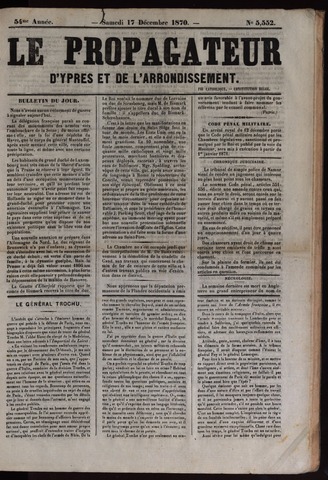 Le Propagateur (1818-1871) 1870-12-17