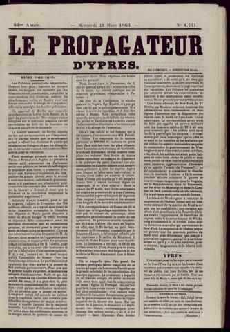 Le Propagateur (1818-1871) 1863-03-11