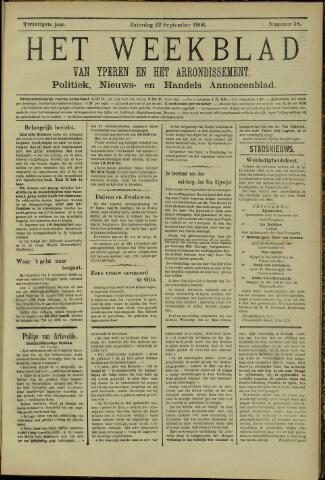 Het weekblad van Ijperen (1886 - 1906) 1906-09-22