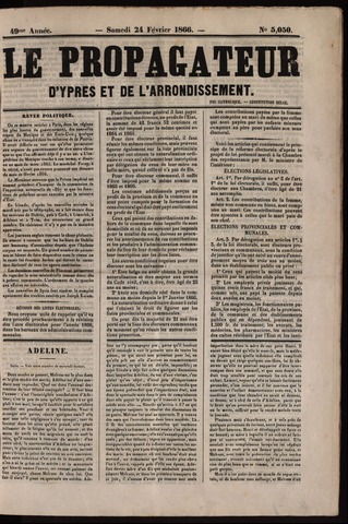 Le Propagateur (1818-1871) 1866-02-24