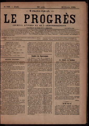 Le Progrès (1841-1914) 1882-02-16
