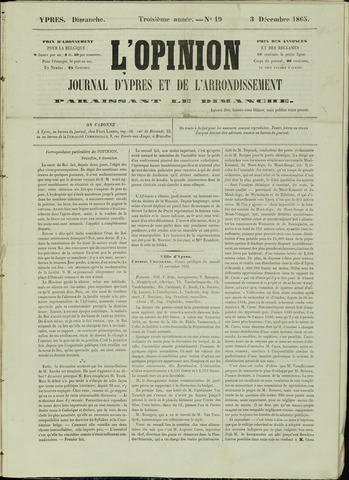 L’Opinion (1863 - 1873) 1865-12-03