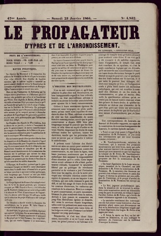 Le Propagateur (1818-1871) 1864-01-23