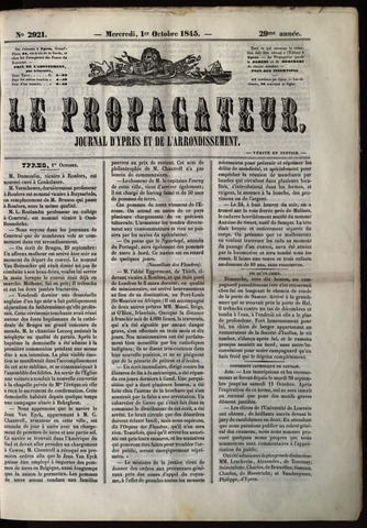 Le Propagateur (1818-1871) 1845-10-01
