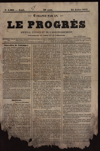 Le Progrès (1841-1914) 1873-07-24