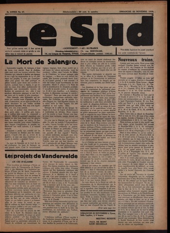 Le Sud (1934-1939) 1936-11-22