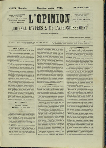 L’Opinion (1863-1873) 1867-07-21