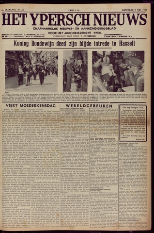 Het Ypersch nieuws (1929-1971) 1953-05-09