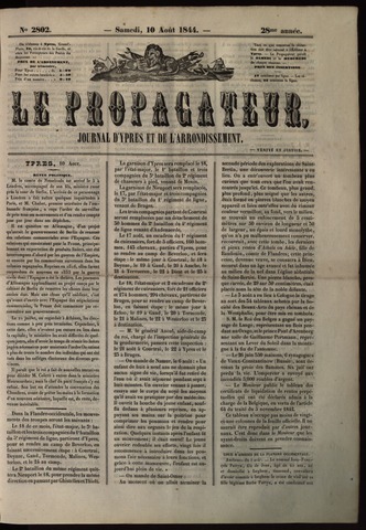 Le Propagateur (1818-1871) 1844-08-10