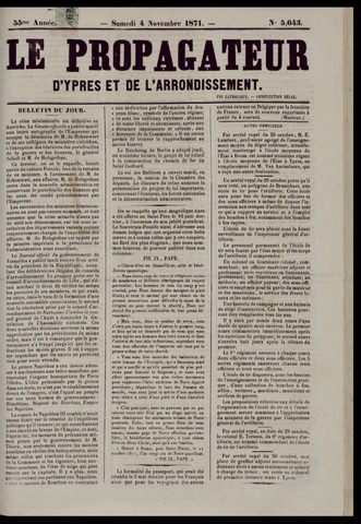 Le Propagateur (1818-1871) 1871-11-04