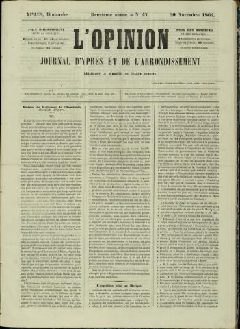 L’Opinion (1863 - 1873) 1864-11-20