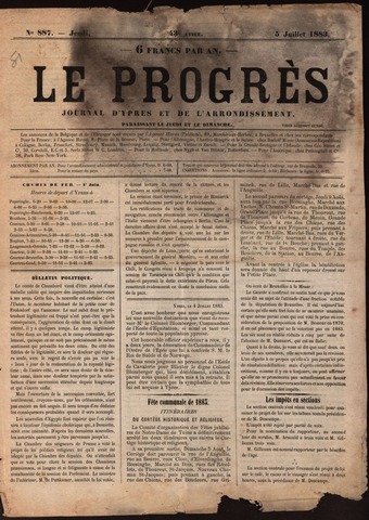Le Progrès (1841-1914) 1883-07-05