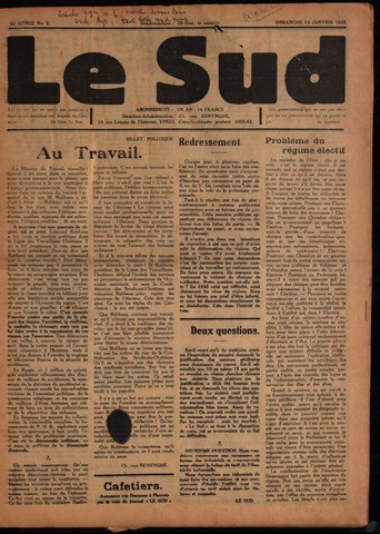 Le Sud (1934-1939) 1935-01-13