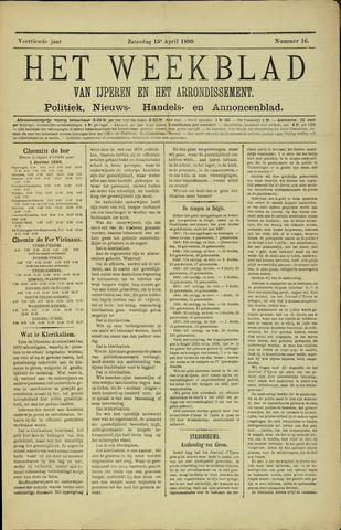 Het weekblad van Ijperen (1886 - 1906) 1899-04-15