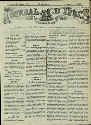Journal d’Ypres (1874 - 1913) 1903-01-31
