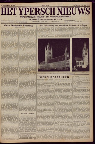 Het Ypersch nieuws (1929-1971) 1953-07-18