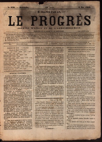 Le Progrès (1841-1914) 1883-05-06