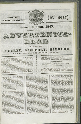 Het Advertentieblad (1825-1914) 1845-04-06