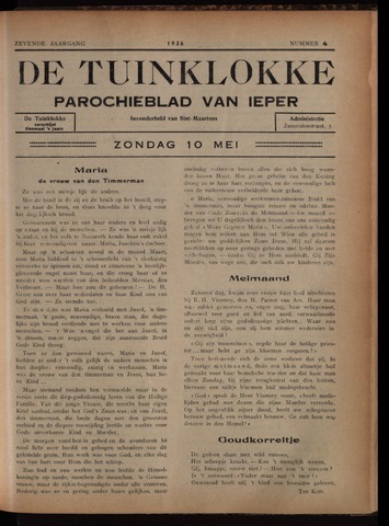 Tuinklokke (1930-1940) 1936-05-10