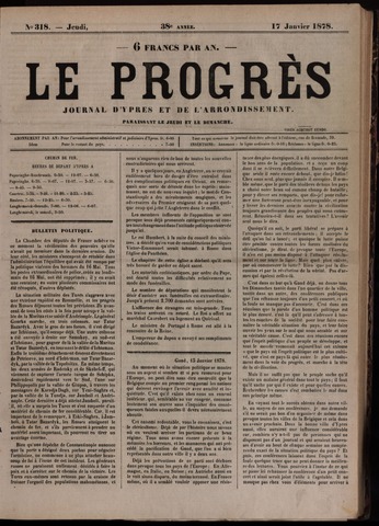 Le Progrès (1841-1914) 1878-01-17