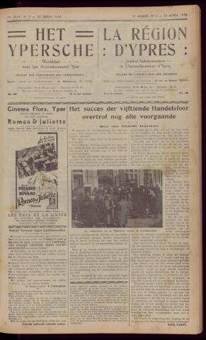 Het Ypersch nieuws (1929-1971) 1938-04-23