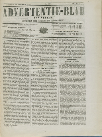 Het Advertentieblad (1825-1914) 1875-11-27
