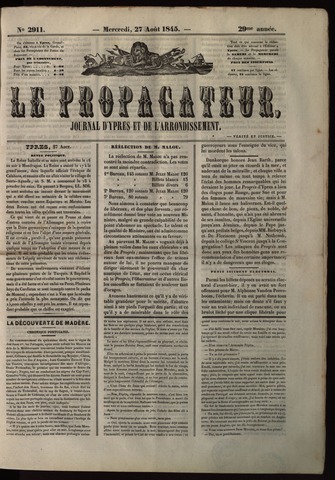 Le Propagateur (1818-1871) 1845-08-27