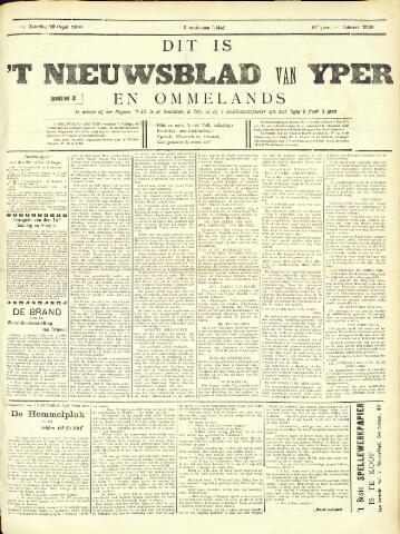 Nieuwsblad van Yperen en van het Arrondissement (1872 - 1912) 1910-08-20