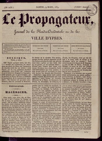 Le Propagateur (1818-1871) 1839-03-09