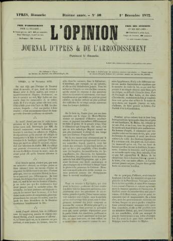 L’Opinion (1863 - 1873) 1872-12-01