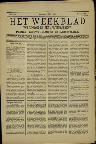 Het weekblad van Ijperen (1886 - 1906) 1895-05-04