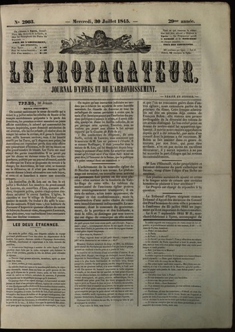 Le Propagateur (1818-1871) 1845-07-30