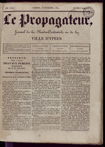 Le Propagateur (1818-1871) 1840-02-15